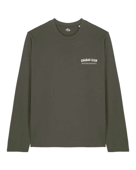 CHABAD CLUB TSHIRT MANCHES LONGUES FCHTTW KHAKI RECTO