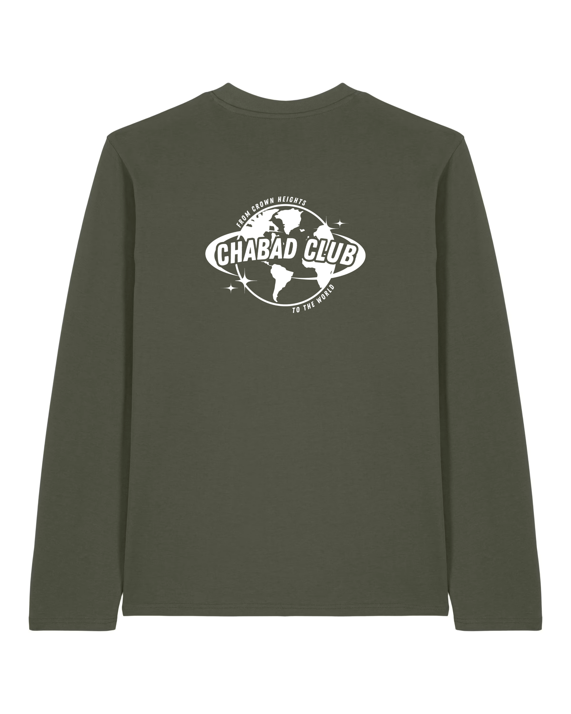 CHABAD CLUB TSHIRT MANCHES LONGUES FCHTTW KHAKI VERSO