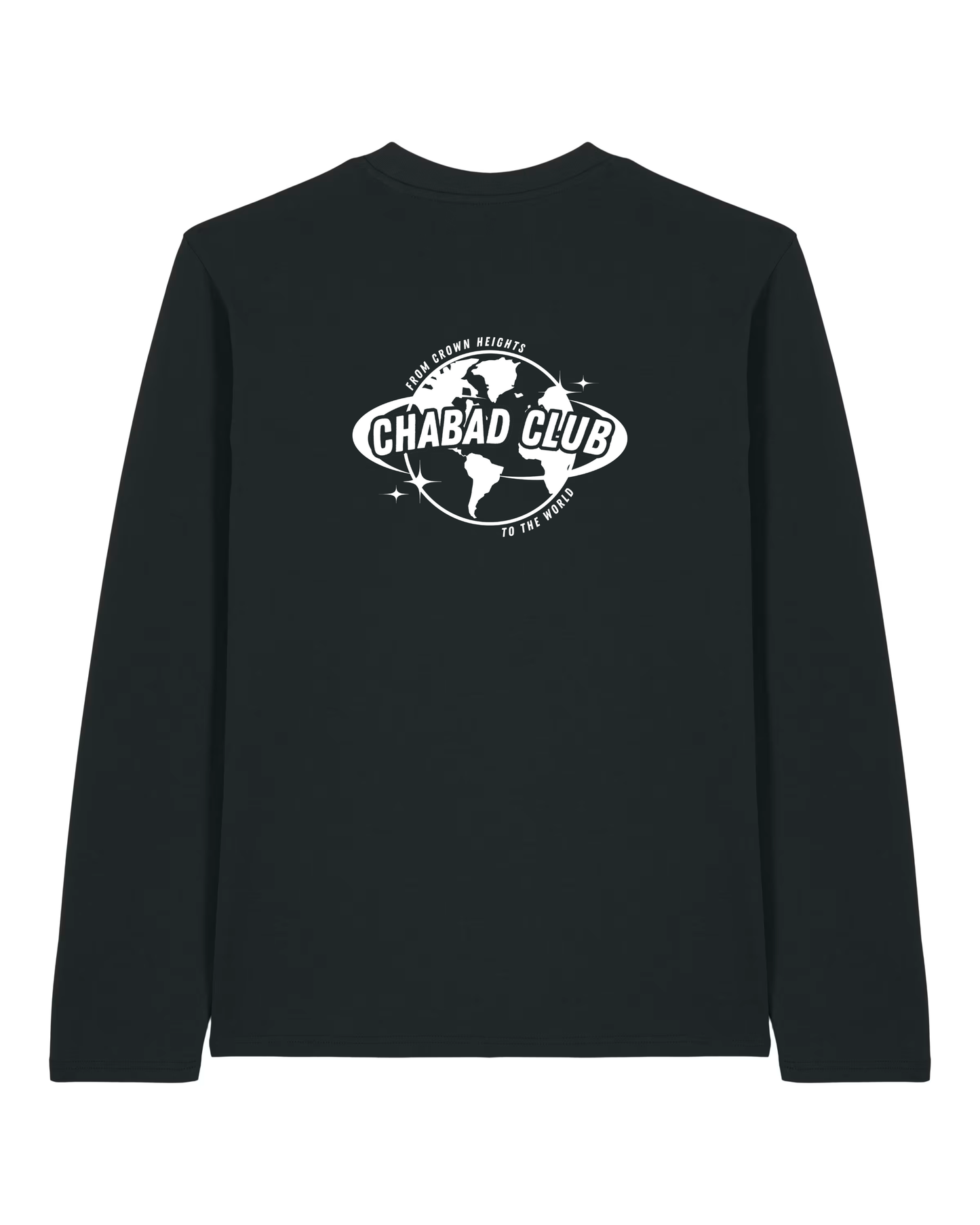 CHABAD CLUB TSHIRT MANCHES LONGUES FCHTTW NOIR VERSO