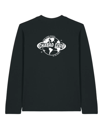 CHABAD CLUB TSHIRT MANCHES LONGUES FCHTTW NOIR VERSO