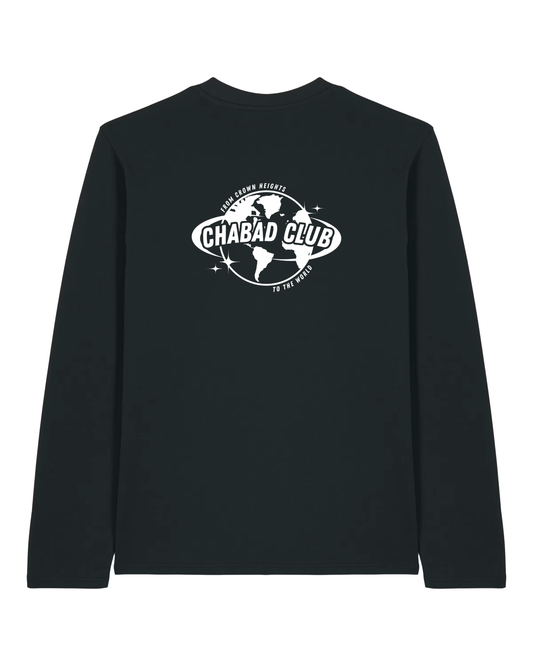 CHABAD CLUB TSHIRT MANCHES LONGUES FCHTTW NOIR VERSO
