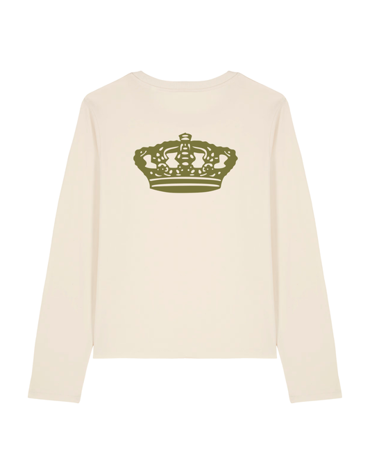 CHABAD CLUB TSHIRT MANCHES LONGUES MOSHIACH ECRU VERSO