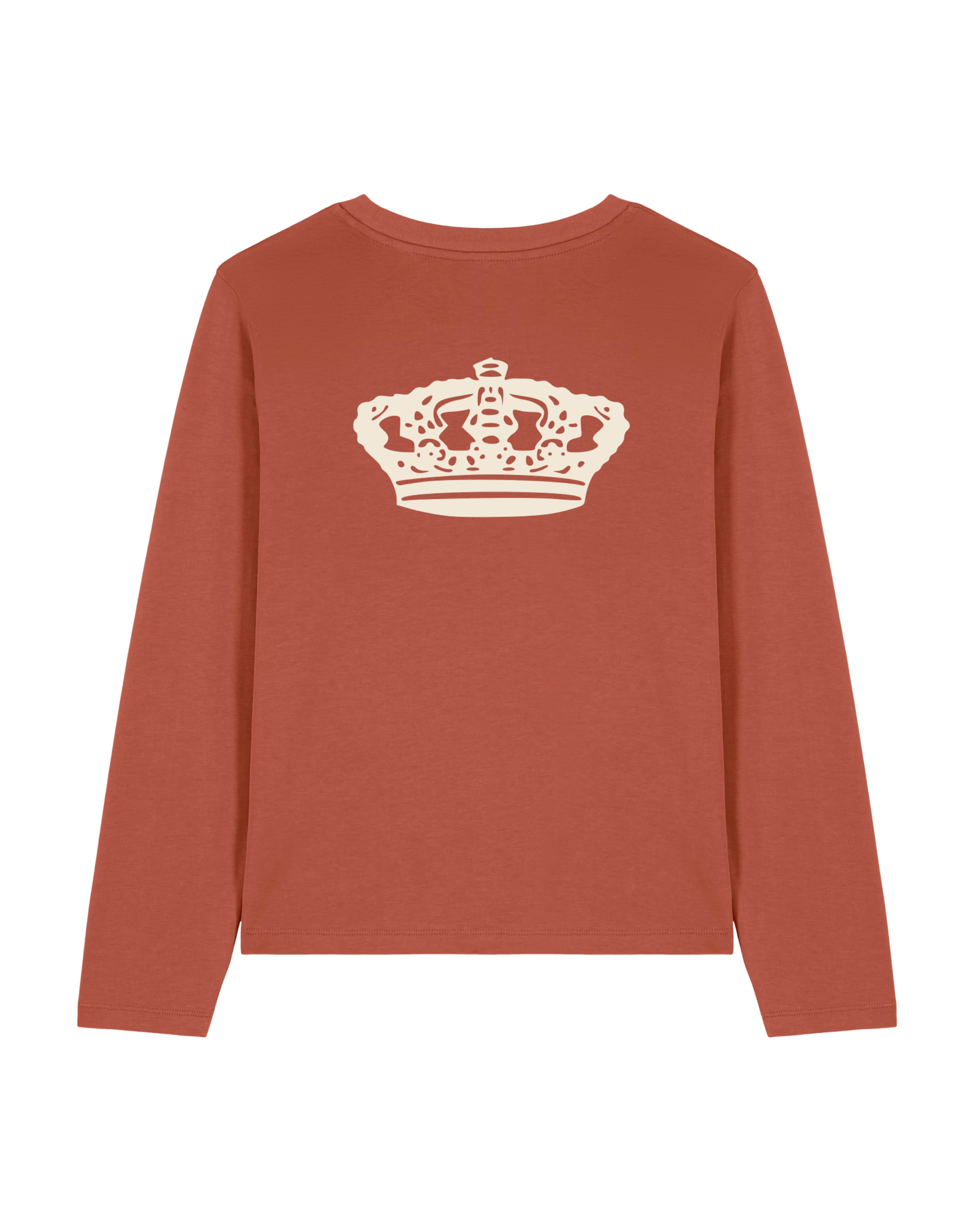 CHABAD CLUB TSHIRT MANCHES LONGUES MOSHIACH TERRACOTTA VERSO