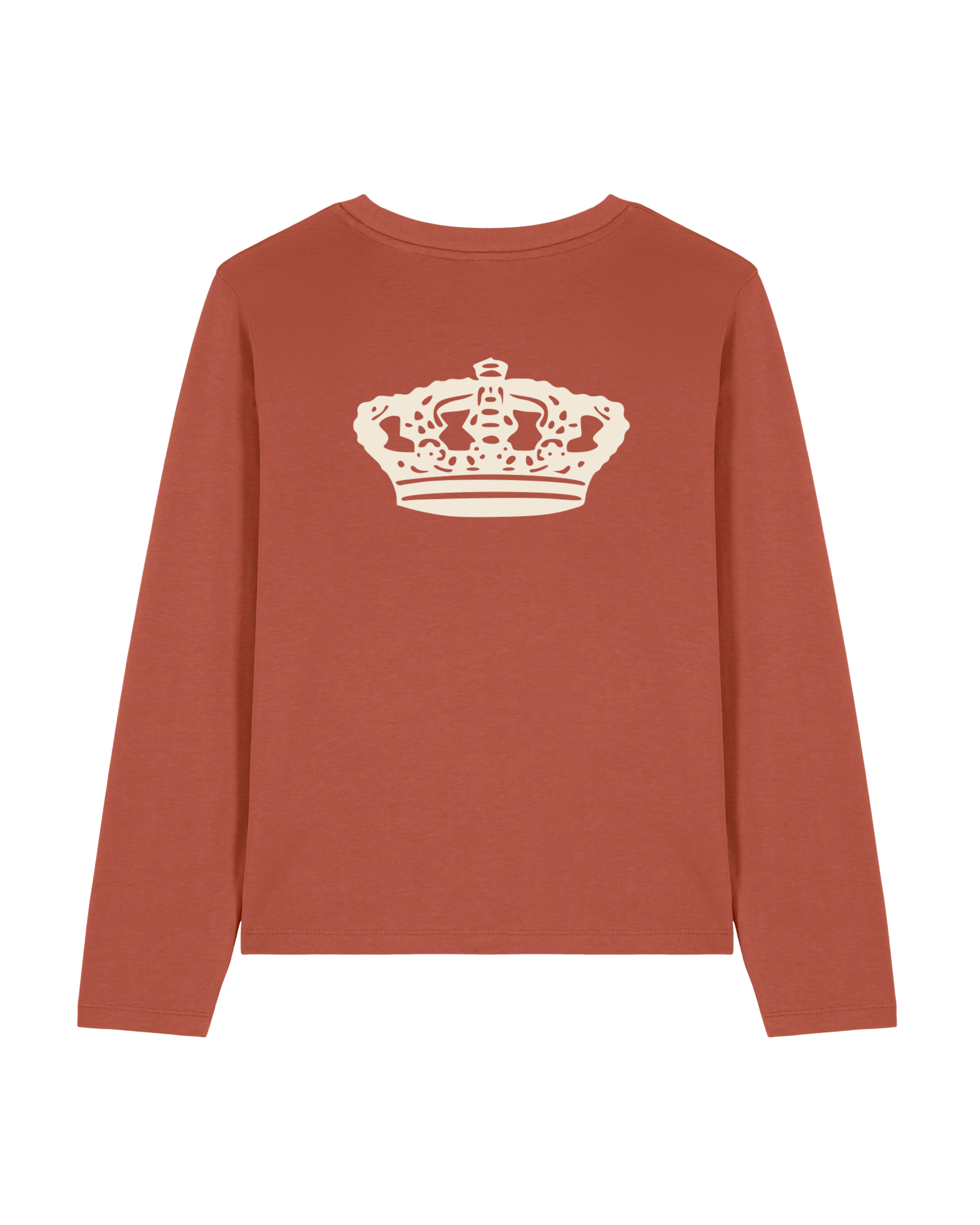 CHABAD CLUB TSHIRT MANCHES LONGUES MOSHIACH TERRACOTTA VERSO