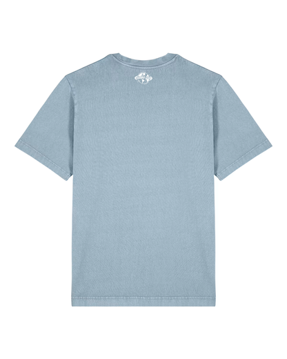 CHABAD CLUB TSHIRT SYNA BLEU CIEL VINTAGE VERSO