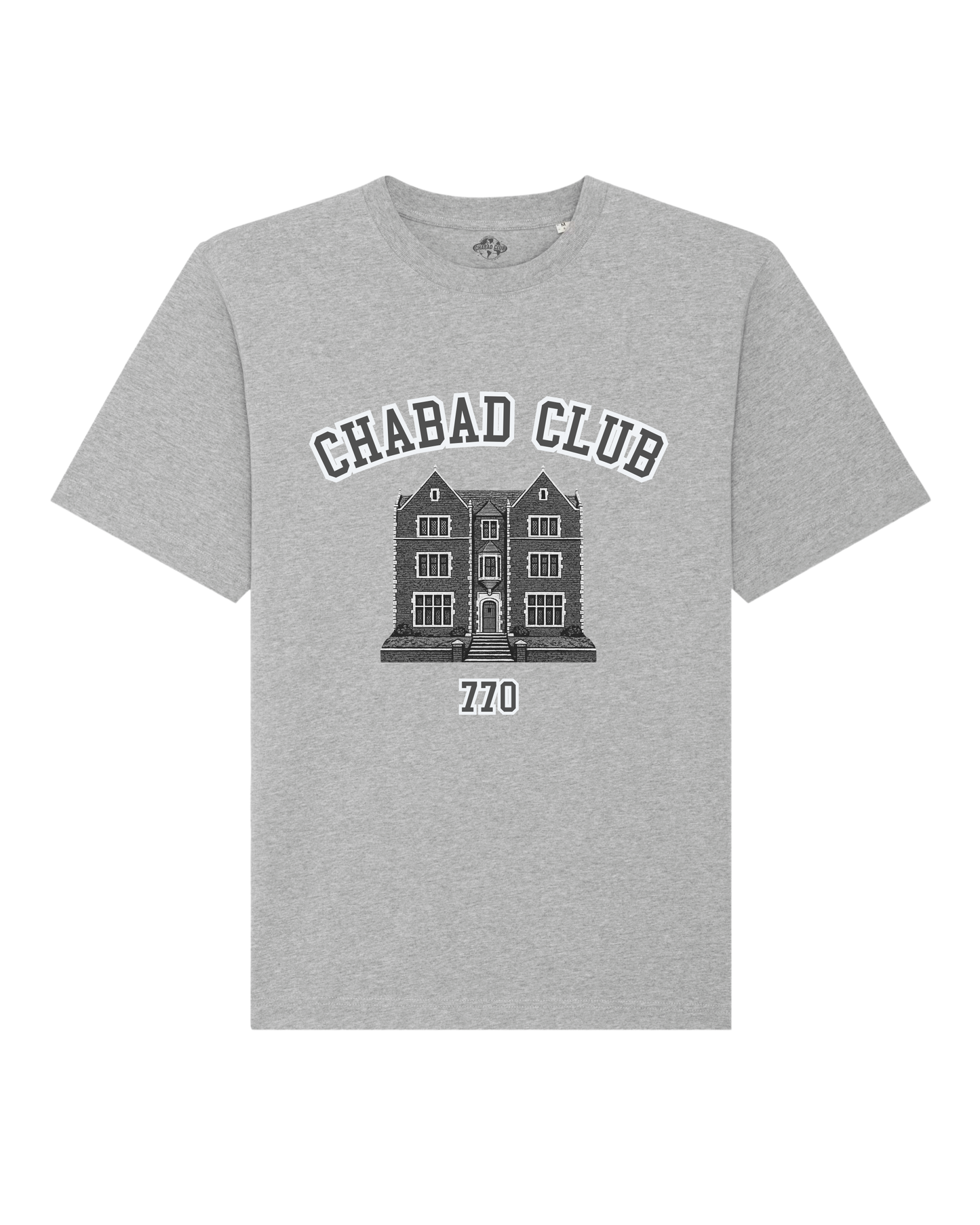 CHABAD CLUB TSHIRT SYNA GRIS RECTO