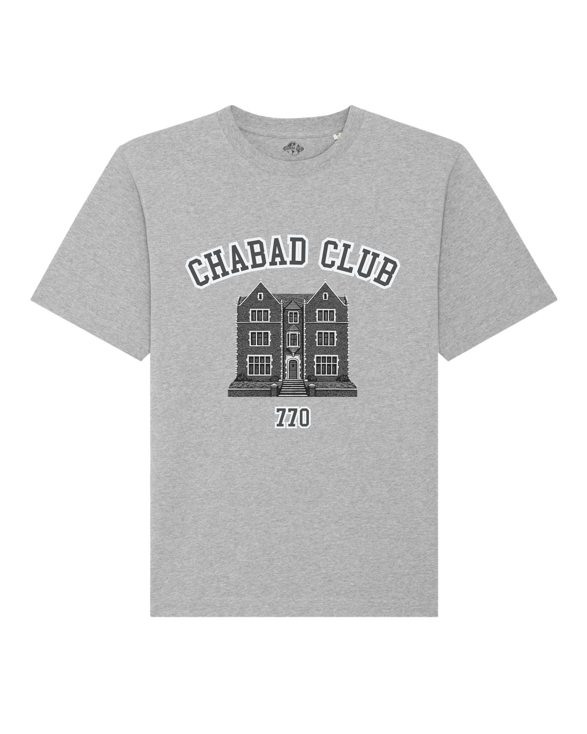 CHABAD CLUB TSHIRT SYNA GRIS RECTO