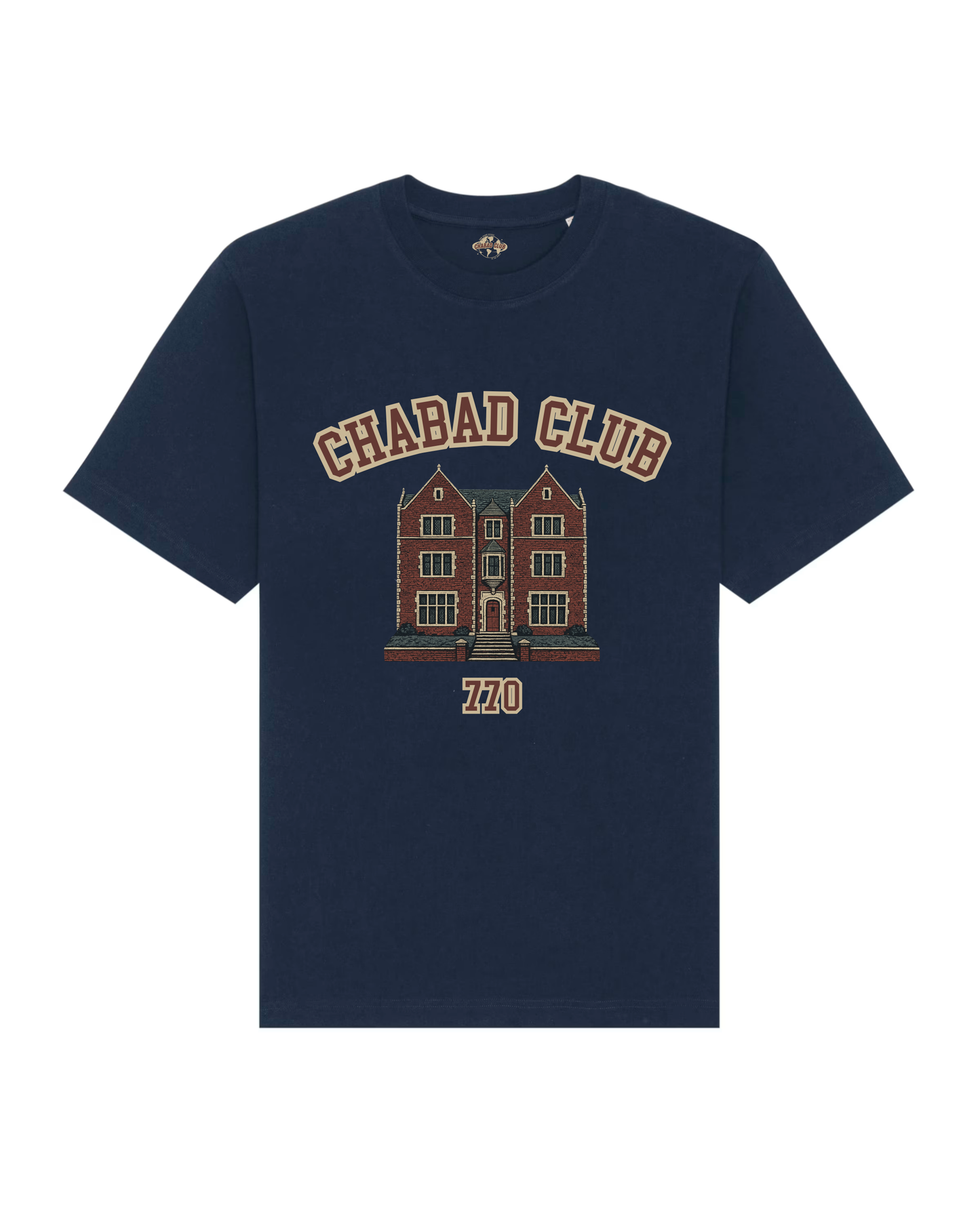 CHABAD CLUB TSHIRT SYNA NAVY RECTO