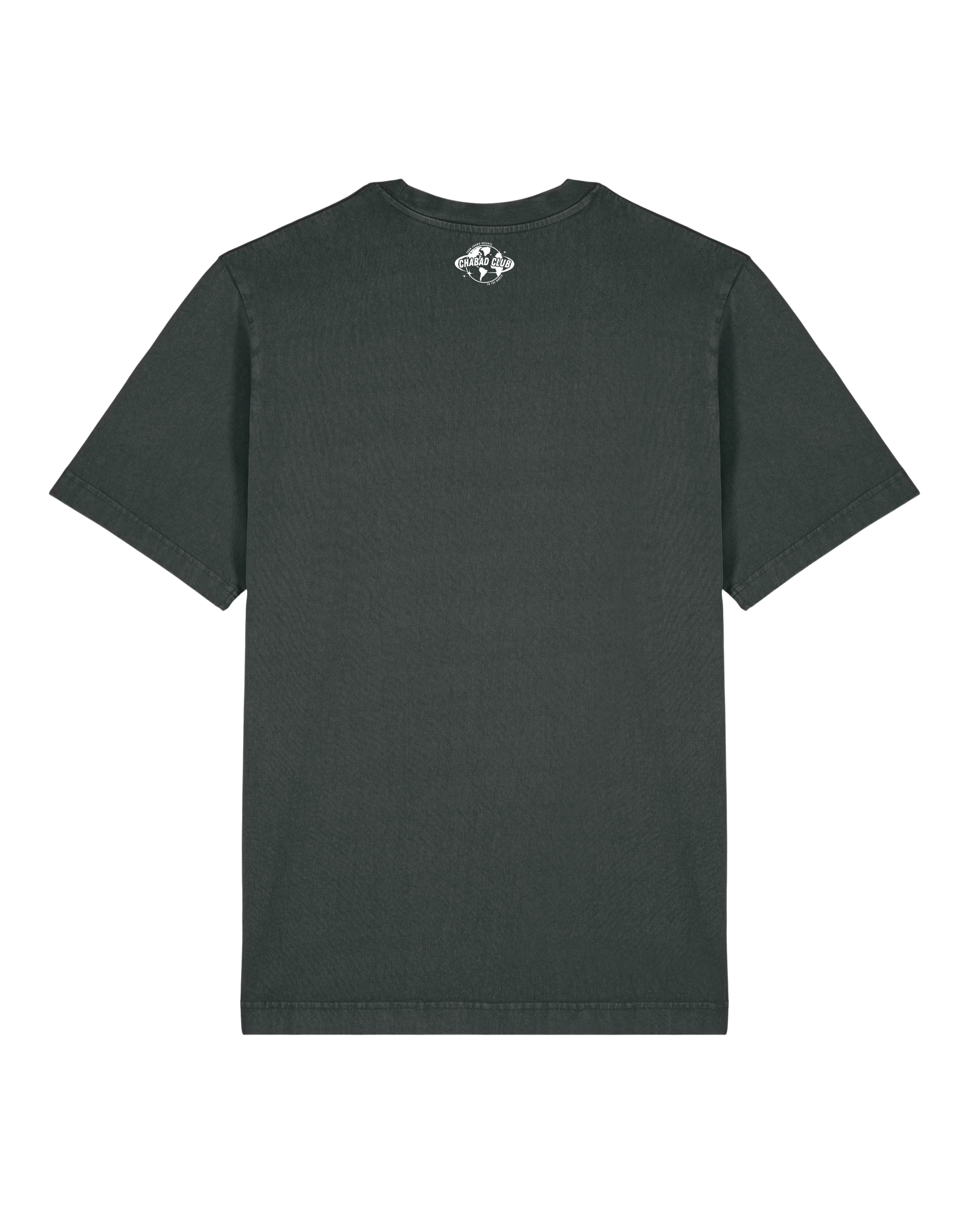 CHABAD CLUB TSHIRT SYNA NOIR VINTAGE VERSO