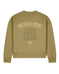 Sweatshirt Chabad Club 770 Olive