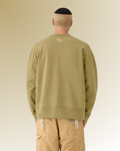 Sweatshirt Chabad Club 770 Olive
