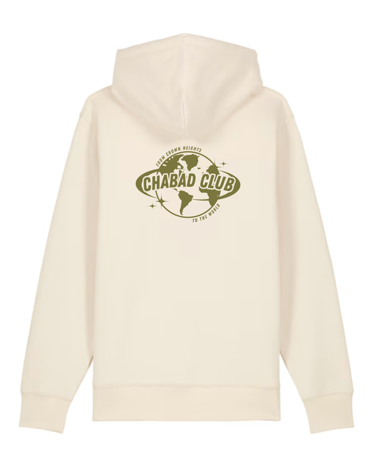 Gilet à capuche Écru